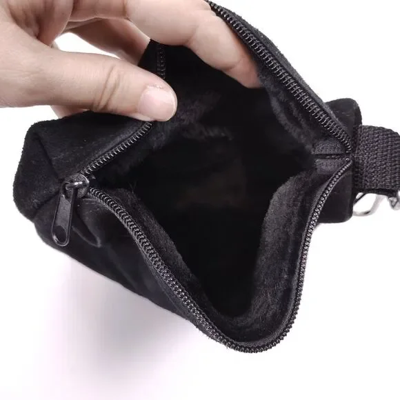 One Of A Kind Unique Leather Suede Gatorade Pouch With Soft Interior